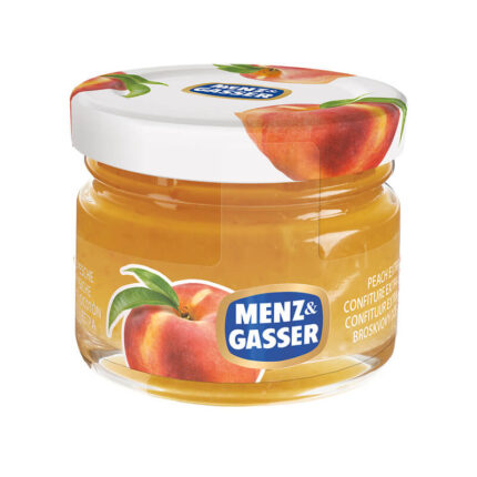 Marmellata Monodose in vetro Menz & Gasser alla Pesca