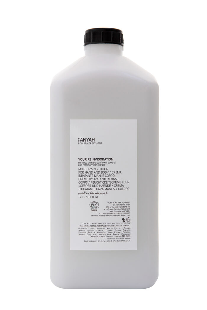 Flacone Ricarica Dispenser Crema Idratante Mani e Corpo